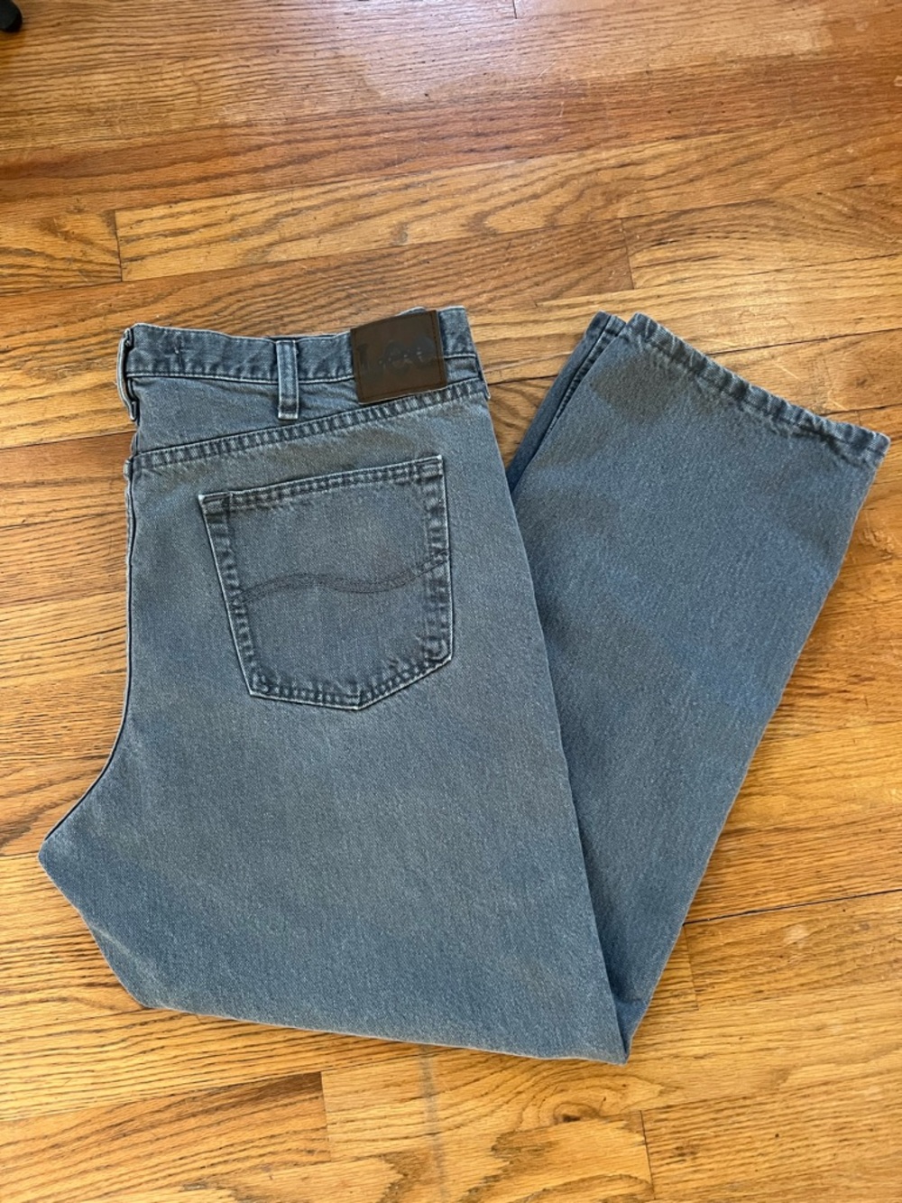 Lee Men's Gray Regular Fit Jeans